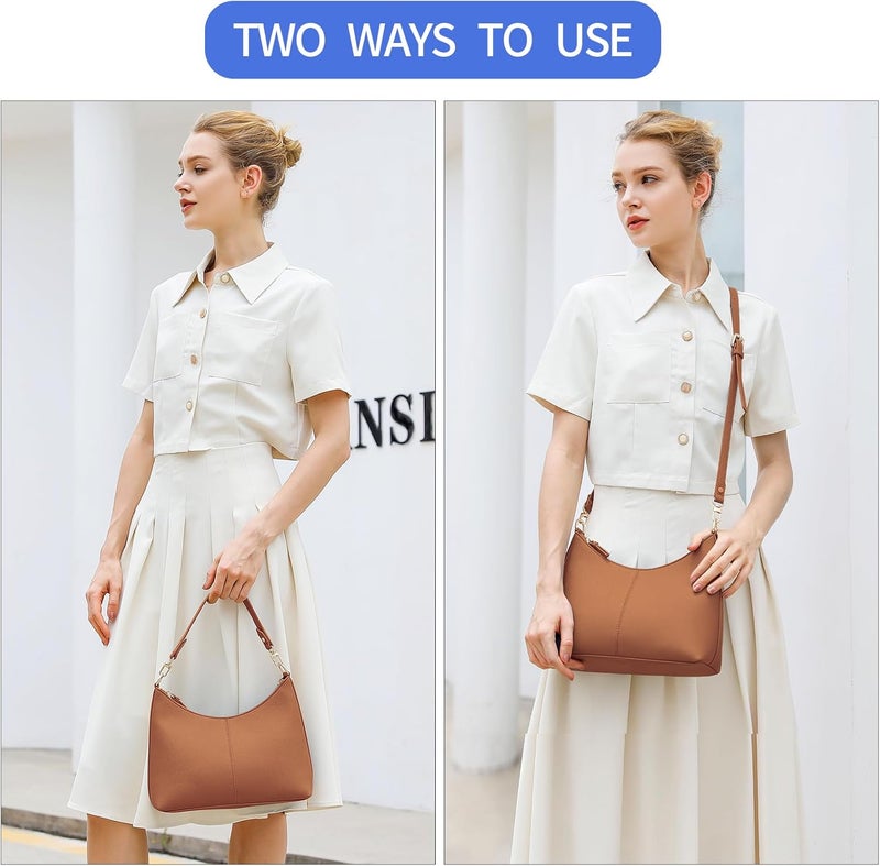 Keyli Small Shoulder Handbags for Women Mini Purse Waterproof Soft Leather Crossbody Bags for Work Shopping Travel - Image 2